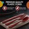 Exquisite Polished Plastic Silverware – 150 Pcs Heavy Duty Cutlery Set – 50 Each of Forks, Knives & Spoons – Disposable Utensil Set for Parties, Events & Catering – Flatware Set by Party Solids